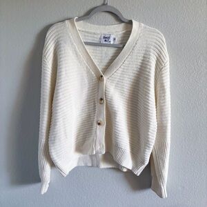 White Sweater Cardigan
